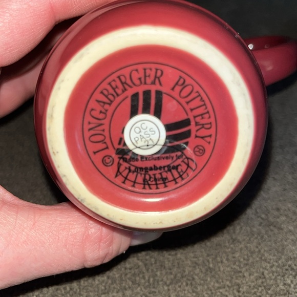 Longaberger mug with lid - $15! - Picture 4 of 4